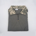 Men's Tactical Military Shirts 1/4 Zip Long Sleeve Shirt
